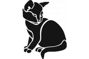 stencil Schablone Katze 2